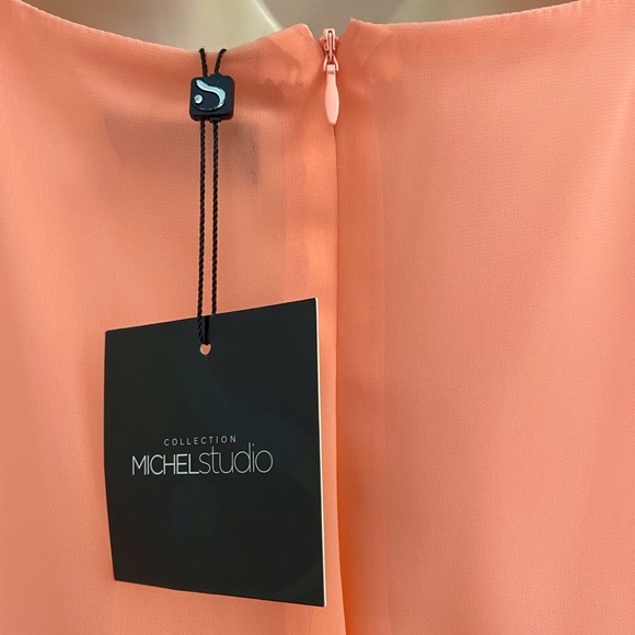 NWOT Coral Formal Prom Bridesmaid Wedding Dress Flowing Tiered Ruffles Size 24 - Picture 9 of 9